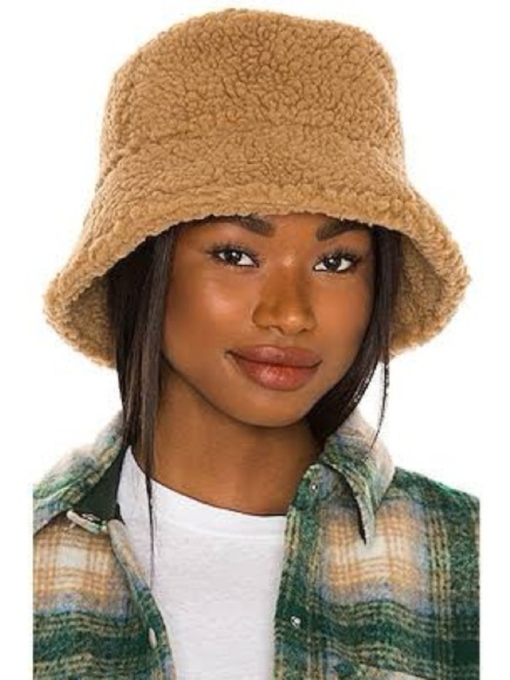 Lack of Color Teddy Bucket Hat Brown